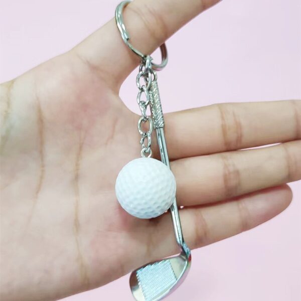Wholesale  golf keychain pendant gift golf creative metal ornaments crafts