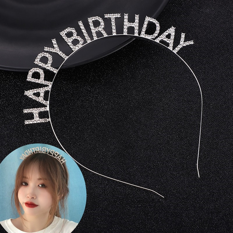Wholesale Happy Birthday European and American Birthday Party Headband Headband Female Letters Happy Birthday Hairband Women's Korean Style