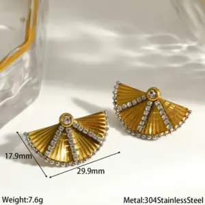 Single Fan-shaped Earrings