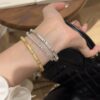 oly-e7effcac67f24f1c8d6b22f5d71d8857 Wholesale Buccillati Style Satin Star Mans Bracelet Women's Light Luxury High-end Style Blossom French Court Style Bracelet
