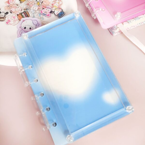 oly-e7f523d9f9ef28c104c61c1d95e8251c Wholesale DIY original notebook acrylic quicksand loose-leaf hand account book card book ins wind gift love stars