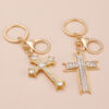 Wholesale Simple Cross Key Chain Pendant Personalized Creative Pendant Fashion Bag Key Chain Decoration