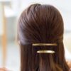 Wholesale Spring Clip Geometric Alloy Hairpin Back Head Ponytail Hair Accessories All-match Fashion Hair Headwear