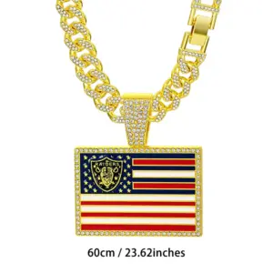 Gold with 60cm Cuban Link Chain