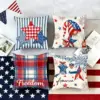 Wholesale Plush Household Pillow Case Featuring American Flag Pattern, Perfect For Independence Day Decor