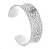 Wholesale Retro Metal Wide Open Bracelet Personality Ethnic Style silver Alien Bracelet Female Middle Ancient Niche Accessories