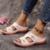 Wholesale women’s summer women’s wedge heel large size platform sandals slippers