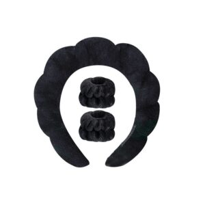 Black headband 1 wristband 2 (three rubber bands)