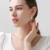 Wholesale Butterfly Stud Earrings For Women With 925 Sterling Silver Posts, Copper Base, And Zircon Inlay, Electroplated Gold Finish