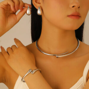 27 Drops Stud Earrings Bracelet Collar