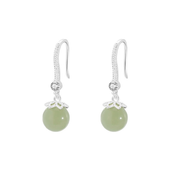 Wholesale  Hetian Jade  Women Valentine's Day Gift Earrings