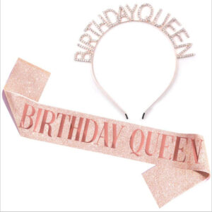 Queen Rose Gold Set / Headband Shoulder Strap Set