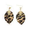 Wholesale leopard leaf earrings fashion simple cold temperament unique high creative sense earrings 4369