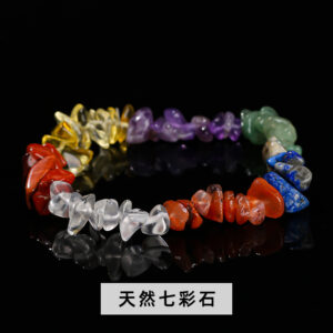 Natural Colorful Gravel Bracelet / 5-8mm