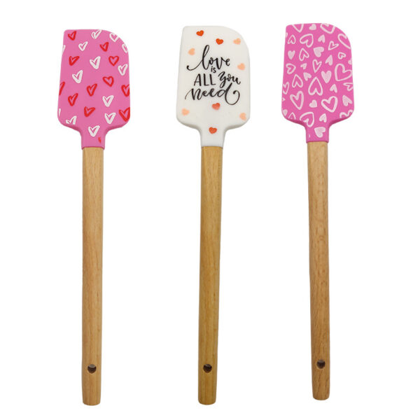 oly-e9262778372ecd2fc3c41830a73a6dd8 Wholesale Valentine's Day Silicone Spatula Baking Silicone Cream Spatula Printed Pattern Silicone Spatula