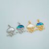 oly-e92c0d18669da3e10a8deb8f8b3a05ba Wholesale Electroplated copper micro-set zircon seashell jellyfish pendant, Ocean series necklace