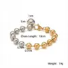 Wholesale Hip-Hop Retro Simple Style Geometric 304 Stainless Steel Beaded Chain Bracelets In Bulk