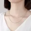 Wholesale Handmade Geometric Necklace For Women With 925 Sterling Silver Box Chain