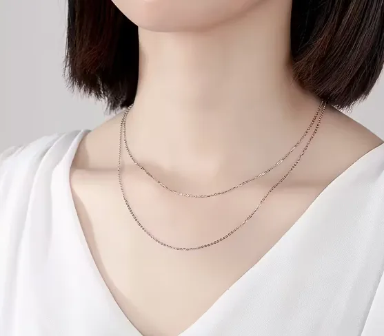 Wholesale Handmade Geometric Necklace For Women With 925 Sterling Silver Box Chain