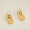 oly-e9a71afd96d3054a858c38ec3b6192af Wholesale Ion Plating (IP) 18K Gold Plated U Shape 304 Stainless Steel Hip-Hop Oversized Waterproof Non Tarnish Earrings