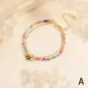 Wholesale IG Style Ethnic Style Bohemian Heart Shape Copper Beaded Inlay Zircon Bracelets