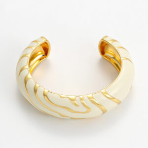 White Enamel Bracelet