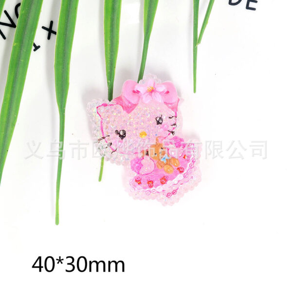 oly-e9ecb70296f3c88286018b6c4876f9c9 Wholesale Cute High-cut Surface Sequins Rabbit Rag Cloth Jewelry Acrylic Pin DIY Patch Accessories