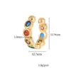 Wholesale For Women Clip Earrings In Copper With Zircon Inlay, 14K Real Gold Plated Finish
