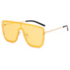 Wholesale One-piece sunglasses men's and women's -style personalized large frame one-piece sunglasses Internet celebrity trendy couple Sun-proof glasses trendy