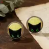 Wholesale Asymmetrical Animal Stud Earrings In 304 Stainless Steel With Glass Inlay, Unisex Design