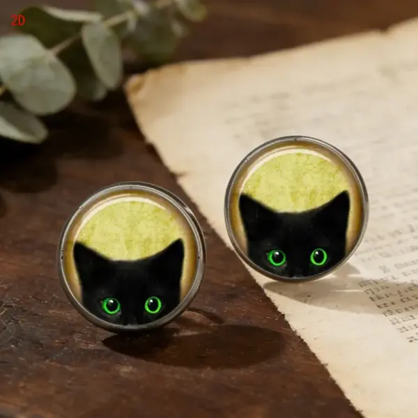 Wholesale Asymmetrical Animal Stud Earrings In 304 Stainless Steel With Glass Inlay, Unisex Design