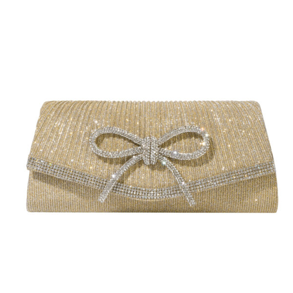 oly-ea24f3530cd5e4a320ddd137e1709f15 Wholesale Spot Fashion Dinner Bag Diamond Bow Glitter Clutch Bag Chain Crossbody