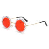oly-ea264793d27b3baf07092a4514c5916b Wholesale Sunglasses Fashion Rhinestone Bride Letter Pearl Peach Women's Bachelor Party Sunglasses