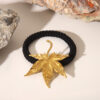 oly-ea347153bb6ce12a6e7f8b6e72e40bb5 Wholesale style stainless steel hair accessory for women, autumn and winter, high-end back of head ponytail tie, maple leaf hair tie, wholesale.