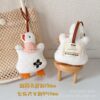 oly-ea4b845fcda8f0b78b8cfa5b5e8e0613 Wholesale Creative Cartoon Big White Goose Plush Pendant Cute Bib Duck Doll Hanging Ornaments Grasping Machine Doll Bag Accessories Gift