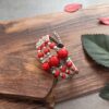 Wholesale Retro ethnic style handmade imitation colored stone bracelet versatile personality bohemian Xizang silver bracelet female bracelet accessories