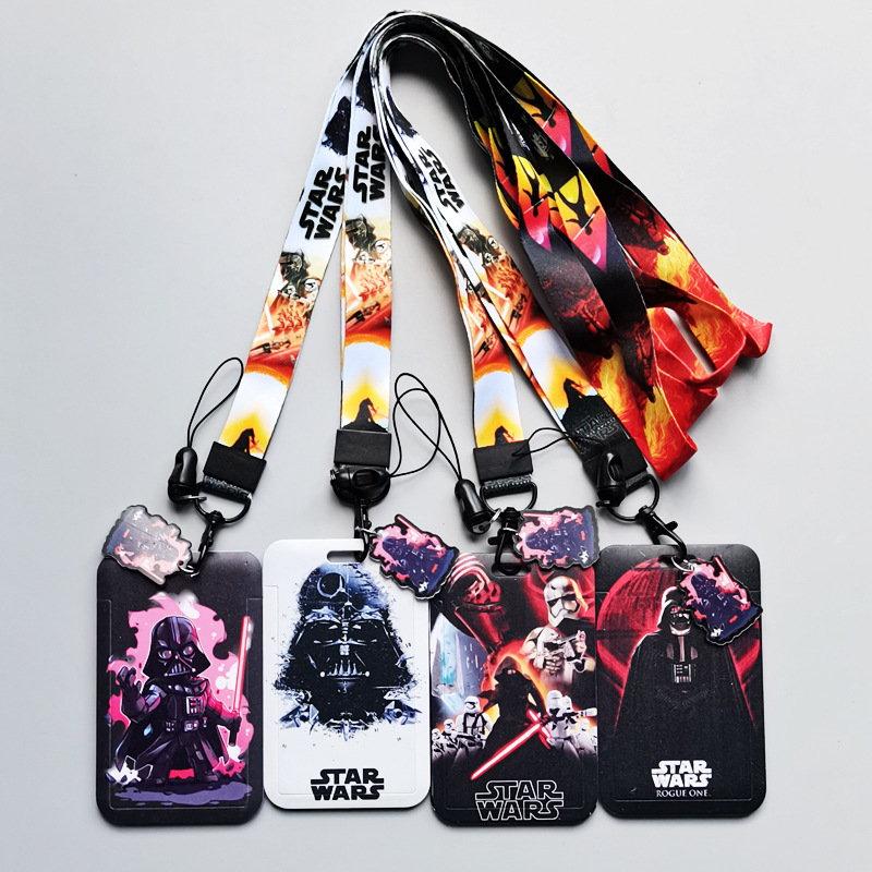 Wholesale Cartoon Anime Bus Card Holder Lanyard Work Badge Badge Star Wars Amazon Supply