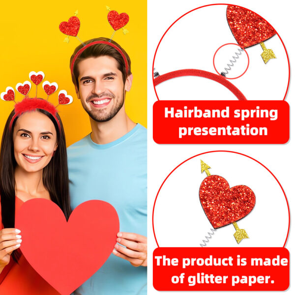 oly-ead10c070353b42cf86eb1c007569030 Wholesale Valentine's Day Theme Party Headband Holiday Wedding Decoration Love Headwear Couple Activity Photo Headband