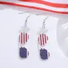 Wholesale Retro White Acrylic Star Drop Earrings For Women With 304 Stainless Steel Ear Pins Featuring Print Design