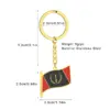 Wholesale Hot Selling 201 Stainless Steel Oil Drop American Black Geometric Pendant Water Plated 18K Real Gold Necklace Unisex Couple Versatile Sweater Chain Accessory