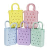 Wholesale Trendy High Quality Silicone Mini Small Cute Children's Candy Diagonal Hole Eva Beach Bag
