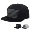 Wholesale American Flag Outdoor Hip-Hop Women Flat Brim Hat In Polyester With Printing, Adult Cap