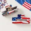 Wholesale American Flag Hair Claws For Women, Acrylic Hairpin Accessories Perfect For Independence Day