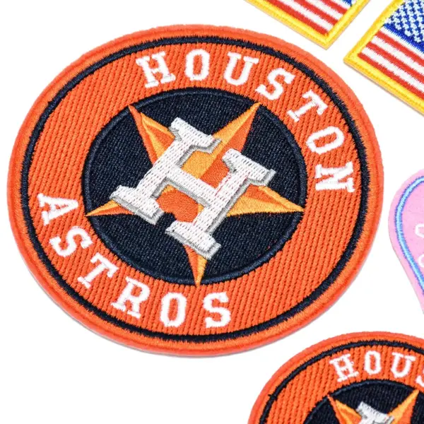 Wholesale 1 Piece 1 Set Letter American Flag Retro Classic Style Felt Clothing Sticker Patches