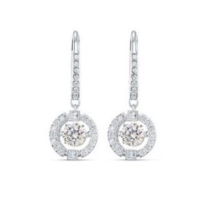 Smart white earrings