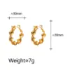 Wholesale Fashionable Geometric Irregular Metal Earrings Women's Stylish Unique Design Trendy Versatile Jewelry Accessories