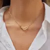 Wholesale Women's Classic Style 18K Gold 304 Stainless Steel + White Rhinestone Double Ring Necklace Earring Set 18K Real Gold Plated Vacuum Electroplating (In Furnace) Zircon Geometric Pattern (Jewelry) Waterproof Non-Fading Asymmetric Handmade Chain Jewelry Set For Women