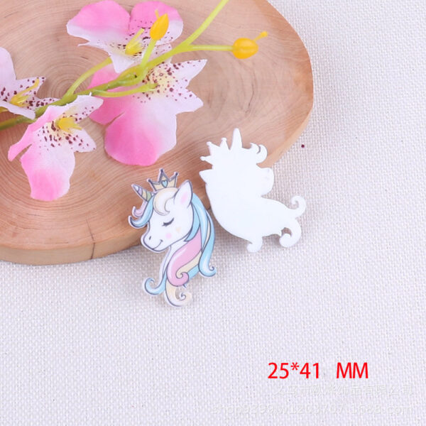 oly-eb96cc44adcda594d31a8c0523f8c4c4 Wholesale Cartoon Unicorn Acrylic Girl Heart Bag Pin Accessories Pendant Creative Mobile Phone Patch DIY Patch