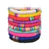 Wholesale jewelry beach style color Taylor friendship soft pottery bracelet female elastic rope bracelet