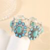oly-ebb3ebc33ce449cb7a8270f32618071e Wholesale Turquoise bracelet, ethnic style jewelry, bohemian natural stone jewelry, exaggerated accessory.